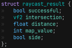 Raycast Result