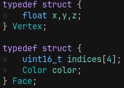 Vertex and Face
