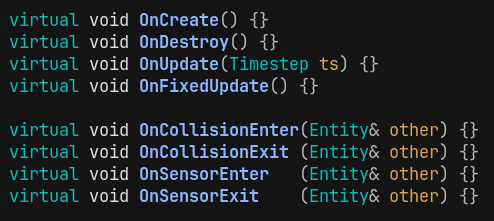 Part of Scriptable Entity