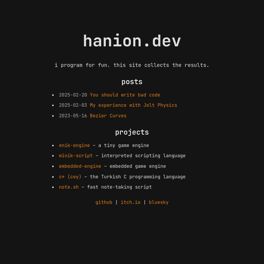 new website