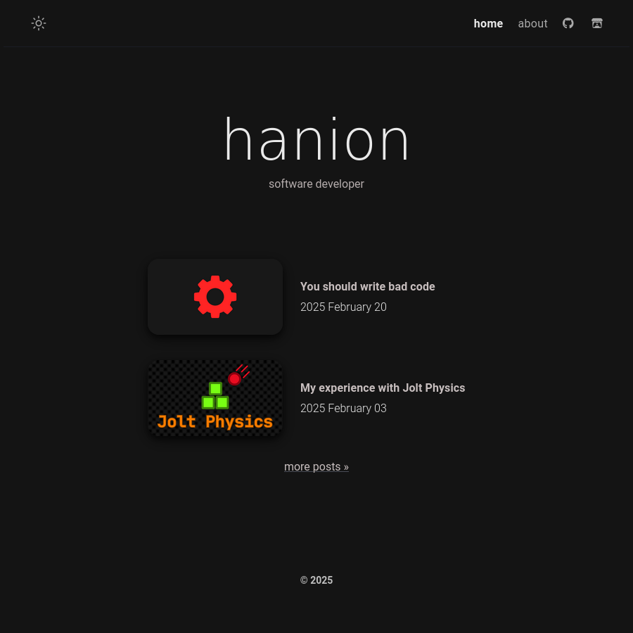 old website